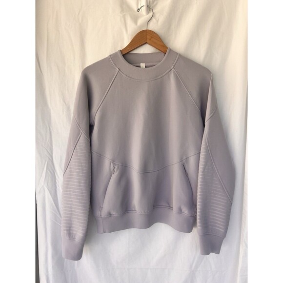 Lululemon City Sweat Crew Spacer Iced Iris Purple Sweatshirt Crewneck 6 Scuba - Picture 4 of 10